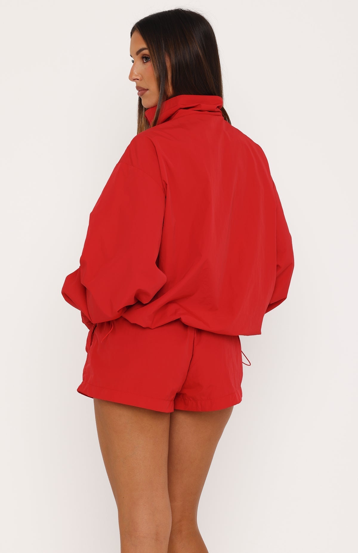 Love The Chase Cropped Shorts Red